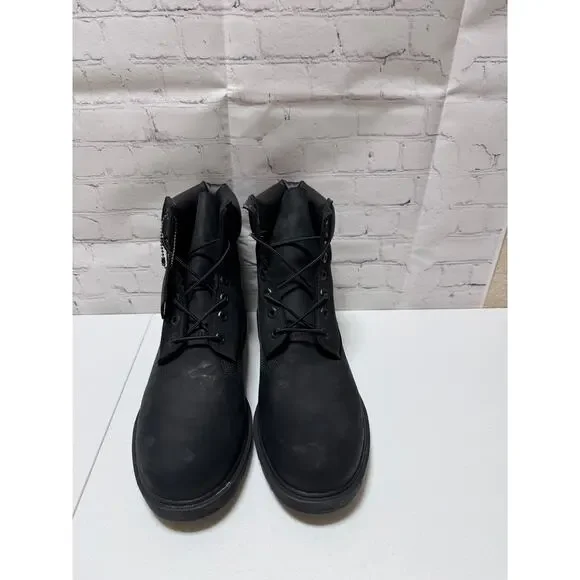 Timberland Classic 6-Inch Waterproof Black Nubuck Boots – Men’s Size 9.5 NEW/NIB - Picture 2 of 9
